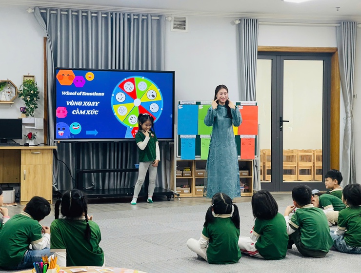 Ấn tượng với chuyên đề kiến tập “Phát triển tình cảm - Kỹ năng xã hội” tại trường Mầm non Tây Hồ- Ảnh 3.