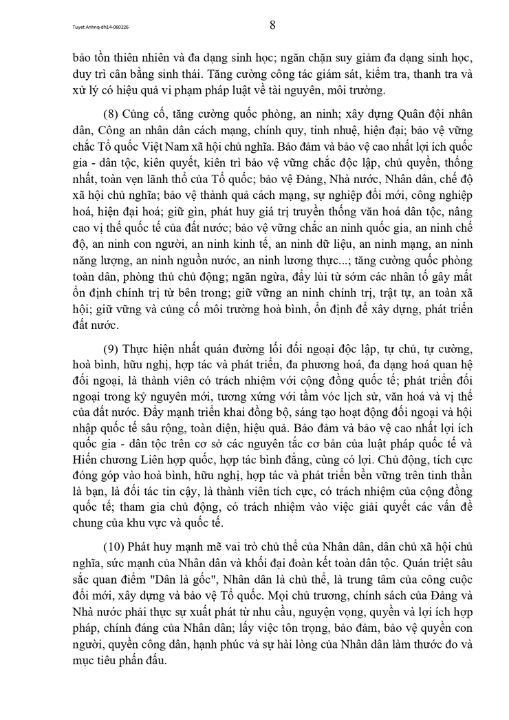 Toàn văn Nghị quyết Đại hội đại biểu toàn quốc lần thứ XIV của Đảng- Ảnh 8.