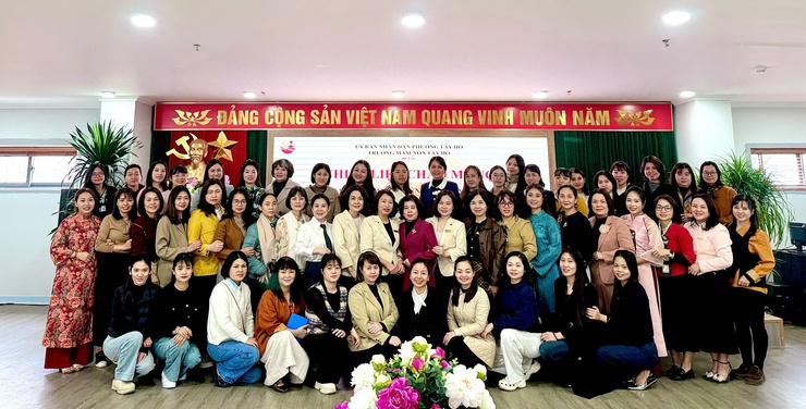 Ấn tượng với chuyên đề kiến tập “Phát triển tình cảm - Kỹ năng xã hội” tại trường Mầm non Tây Hồ- Ảnh 7.