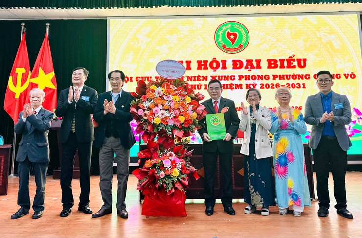 Đại hội đại biểu Hội Cựu thanh niên xung phong phường Giảng Võ lần thứ I, nhiệm kỳ 2026-2031- Ảnh 1.