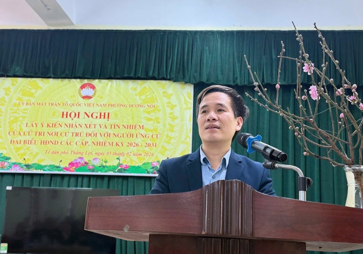 Phường Dương Nội lấy ý kiến cử tri nơi cư trú đối với người ứng cử đại biểu HĐND các cấp nhiệm kỳ 2026-2031- Ảnh 4.