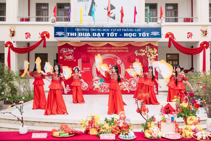 Rộn ràng không khí đón Tết Bính Ngọ 2026 tại các trường học trên địa bàn xã- Ảnh 6.