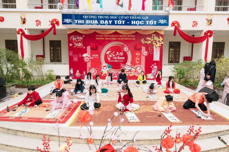 Rộn ràng không khí đón Tết Bính Ngọ 2026 tại các trường học trên địa bàn xã- Ảnh 7.