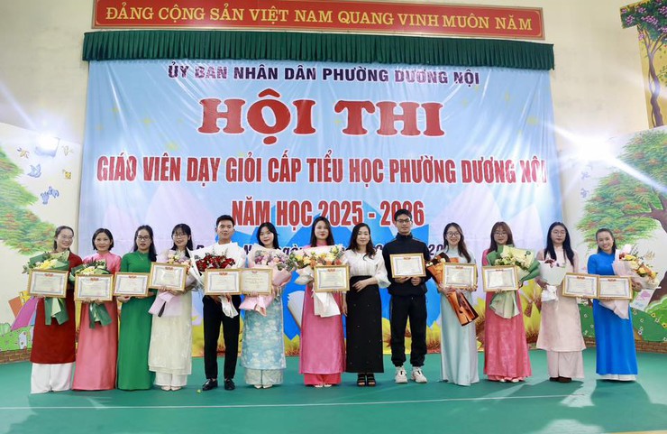 Phường Dương Nội tổng kết Hội thi giáo viên dạy giỏi cấp Tiểu học năm học 2025-2026- Ảnh 1.