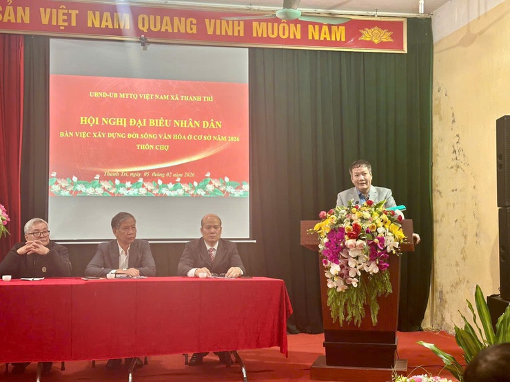 Dân bàn, dân làm – sức mạnh đồng thuận trong xây dựng đời sống văn hóa ở thôn Chợ, xã Thanh Trì- Ảnh 3.