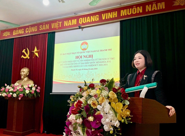 ỦY BAN MTTQ VIỆT NAM XÃ THANH TRÌ TỔ CHỨC THÀNH CÔNG 20 HỘI NGHỊ LẤY Ý KIẾN NHẬN XÉT VÀ TÍN NHIỆM CỦA CỬ TRI NƠI CƯ TRÚ ĐỐI VỚI NGƯỜI ỨNG CỬ ĐẠI BIỂU QUỐC HỘI VÀ HĐND CÁC CẤP NHIỆM KỲ 2026-2031- Ảnh 3.