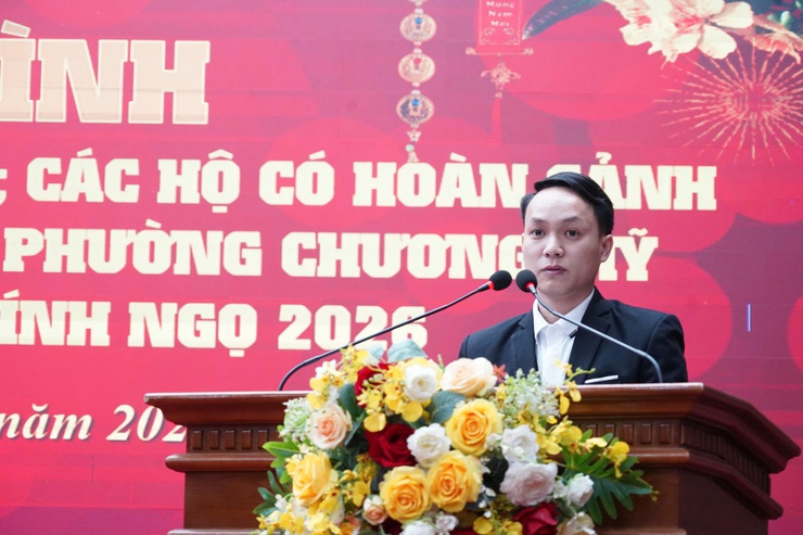 Phường Chương Mỹ tổ chức chương trình tặng quà Tết cho các đối tượng chính sách, hộ khó khăn và trẻ em - Ảnh 2.