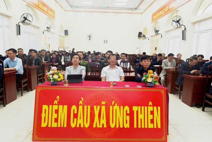 Xã Ứng Thiên tham dự Hội nghị toàn quốc quán triệt, triển khai thực hiện Nghị quyết Đại hội XIV của Đảng- Ảnh 2.