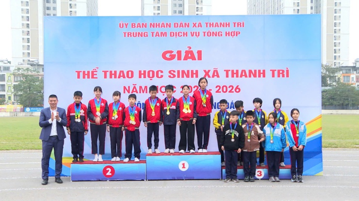 Trung tâm Dịch vụ tổng hợp xã Thanh Trì tổ chức thành công Giải thể thao học sinh năm học 2025–2026- Ảnh 4.