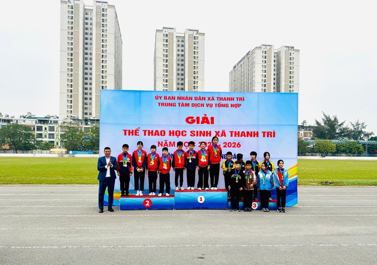 Trung tâm Dịch vụ tổng hợp xã Thanh Trì tổ chức thành công Giải thể thao học sinh năm học 2025–2026- Ảnh 15.