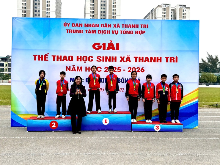 Trung tâm Dịch vụ tổng hợp xã Thanh Trì tổ chức thành công Giải thể thao học sinh năm học 2025–2026- Ảnh 13.