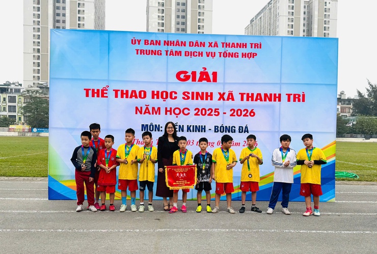 Trung tâm Dịch vụ tổng hợp xã Thanh Trì tổ chức thành công Giải thể thao học sinh năm học 2025–2026- Ảnh 14.