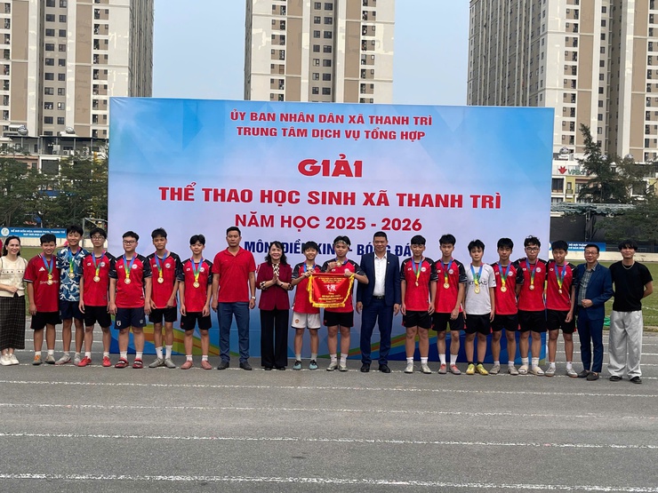 Trung tâm Dịch vụ tổng hợp xã Thanh Trì tổ chức thành công Giải thể thao học sinh năm học 2025–2026- Ảnh 17.