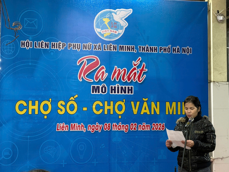 Hội Liên hiệp phụ nữ xã Liên Minh ra mắt mô hình “Chợ số - Chợ Văn minh”- Ảnh 3.