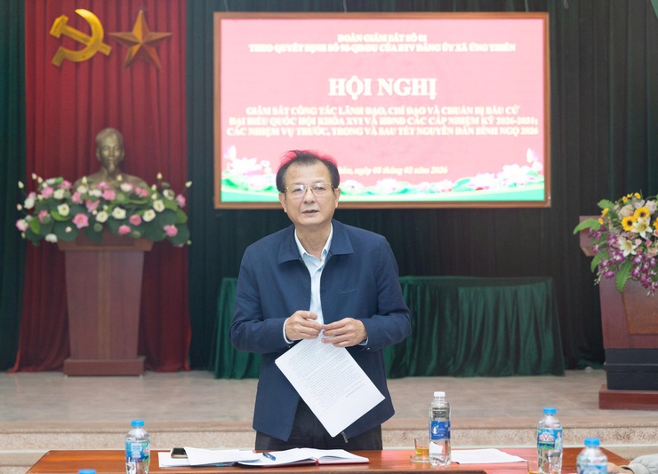 Đoàn giám sát số 1 của Đảng ủy xã làm việc với thôn Bặt Chùa và thôn Cầu Bầu về công tác chuẩn bị Tết Nguyên Đan và bầu cử đại biểu Quốc Hội và đại biểu HĐND các cấp nhiệm kỳ 2026-2031- Ảnh 4.