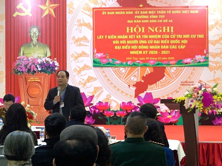 100% cử tri nơi cư trú tín nhiệm giới thiệu đồng chí Nguyễn Thanh Liêm tham gia đại biểu HĐND thành phố Hà Nội - Ảnh 2.