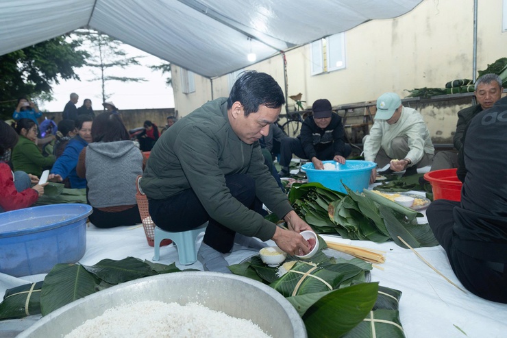 XÃ ỨNG THIÊN TỔ CHỨC GÓI BÁNH CHƯNG NGHĨA TÌNH NHÂN DỊP TẾT NGUYÊN ĐÁN- Ảnh 5.