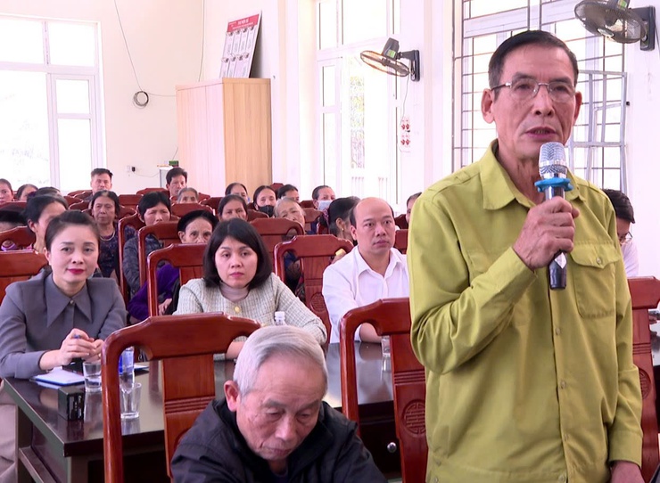 Hội nghị lấy ý kiến cử tri nơi cư trú đối với người ứng cử đại biểu HĐND nhiệm kỳ 2026-2031 thôn Hát Môn 7 xã Hát Môn.- Ảnh 4.