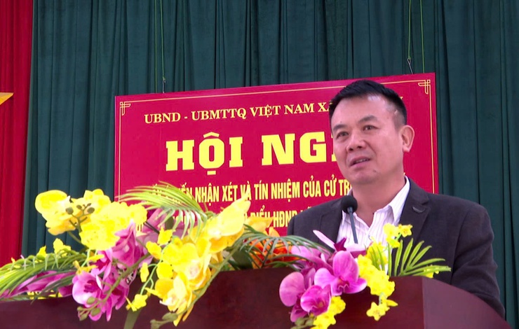 Hội nghị lấy ý kiến cử tri nơi cư trú đối với người ứng cử đại biểu HĐND nhiệm kỳ 2026-2031 thôn Hát Môn 7 xã Hát Môn.- Ảnh 5.