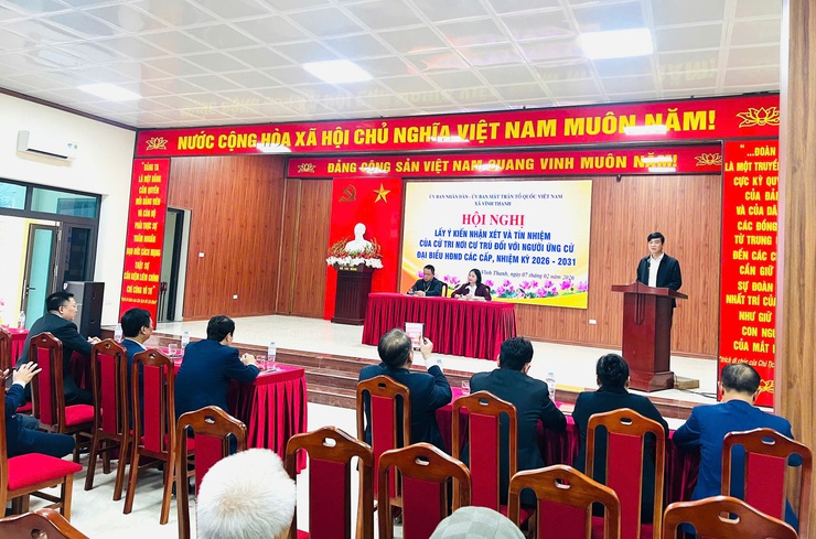 UBND – Ủy ban MTTQ Việt Nam xã Thiên Lộc tổ chức hội nghị lấy ý kiến cử tri nơi cư trú đối với người ứng cử đại biểu HĐND xã Thiên Lộc nhiệm kỳ 2026 - 2031- Ảnh 10.