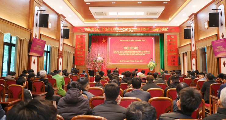 XÃ QUỐC OAI GẶP MẶT QUÂN NHÂN XUẤT NGŨ, TRAO QUYẾT ĐỊNH GỌI CÔNG DÂN NHẬP NGŨ NĂM 2026- Ảnh 2.