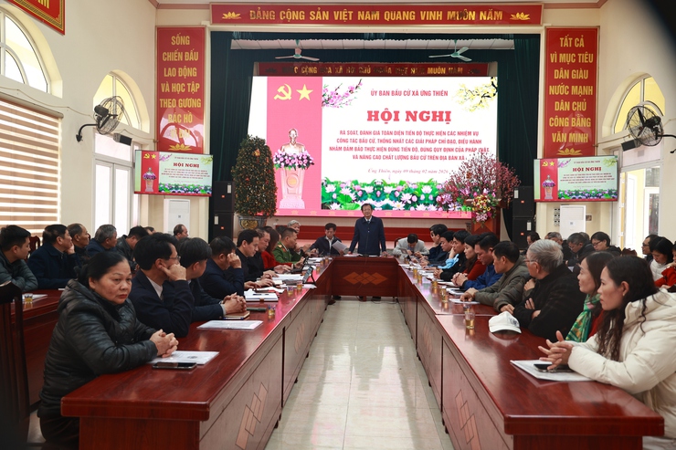 Xã Ứng Thiên chủ động rà soát, sẵn sàng cho cuộc bầu cử sắp tới- Ảnh 3.