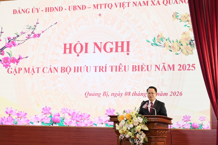 Quảng Bị tổ chức Hội nghị gặp mặt cán bộ hưu trí tiêu biểu nhân dịp Tết Bính Ngọ 2026- Ảnh 9.
