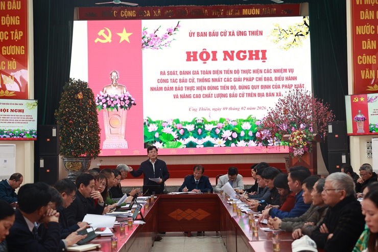 Xã Ứng Thiên chủ động rà soát, sẵn sàng cho cuộc bầu cử sắp tới- Ảnh 2.