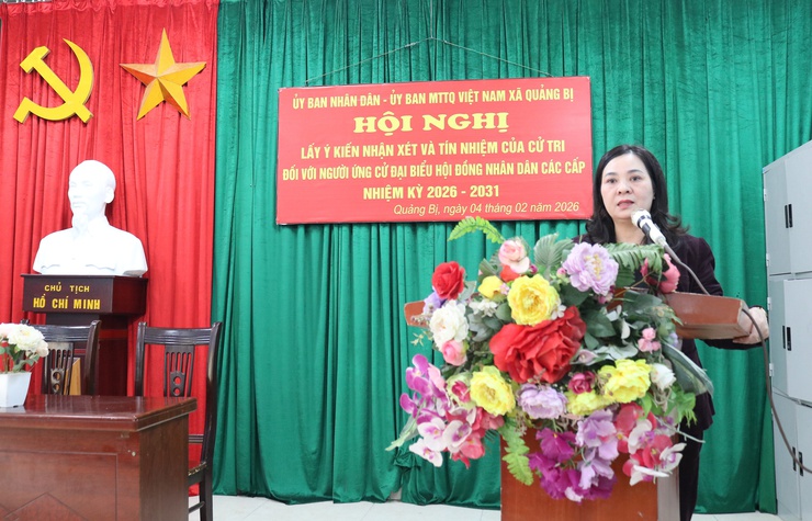 Quảng Bị hoàn thành việc tổ chức các hội nghị lấy ý kiến cử tri nơi cư trú đối với người ứng cử đại biểu HĐND các cấp, nhiệm kỳ 2026-2031- Ảnh 5.