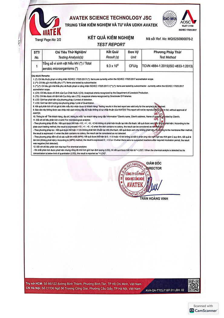 Bản tự công bố sản phẩm Chân gà ngâm xả tắc xoài- Ảnh 9.