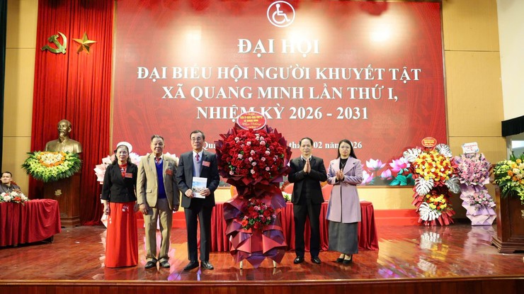 Đại hội đại biểu Hội Người khuyết tật xã Quang Minh lần thứ I, nhiệm kỳ 2026-2031 thành công tốt đẹp- Ảnh 2.