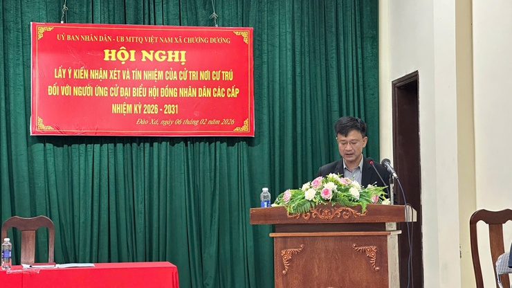 Chương Dương: Hoàn thành lấy ý kiến của cử tri nơi cư trú đối với người ứng cử đại biểu HĐND xã- Ảnh 1.