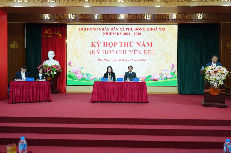 Hội đồng nhân dân xã Phù Đổng khóa XXI, nhiệm kỳ 2021-2026 tổ chức Kỳ họp thứ năm (Kỳ họp chuyên đề)- Ảnh 2.