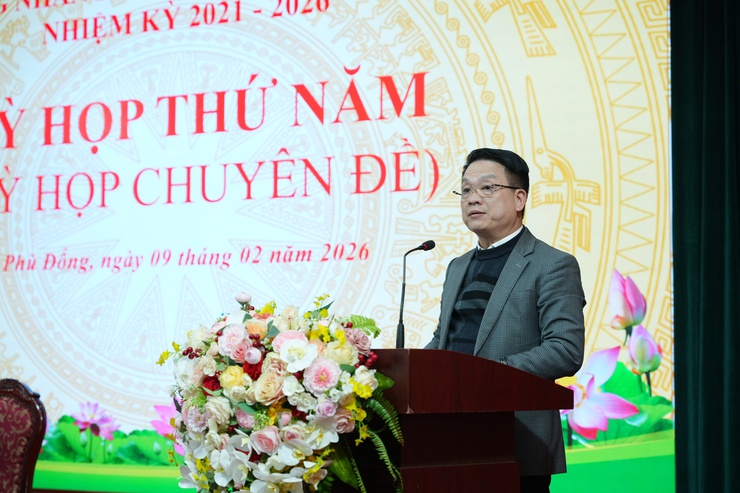 Hội đồng nhân dân xã Phù Đổng khóa XXI, nhiệm kỳ 2021-2026 tổ chức Kỳ họp thứ năm (Kỳ họp chuyên đề)- Ảnh 3.