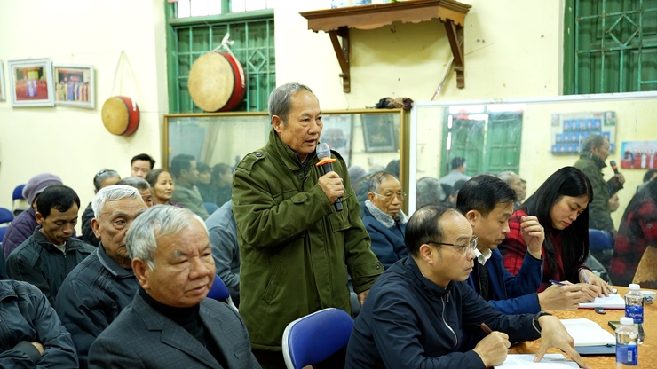 Xã Dương Hoà lấy ý kiến cử tri nơi cư trú đối với người ứng cử đại biểu HĐND các cấp tại thôn Minh Hiệp 2- Ảnh 4.