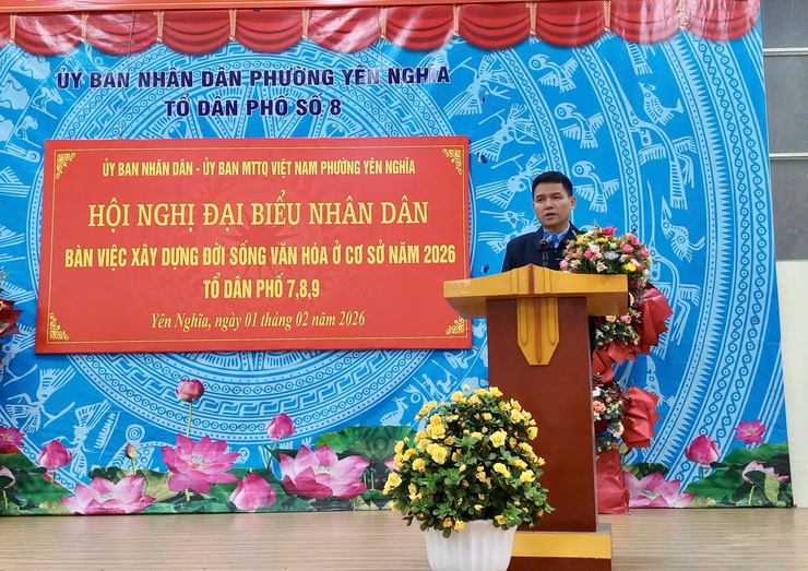 CÁC TỔ DÂN PHỐ PHƯỜNG YÊN NGHĨA TỔ CHỨC HỘI NGHỊ ĐẠI BIỂU NHÂN DÂN NĂM 2026- Ảnh 1.
