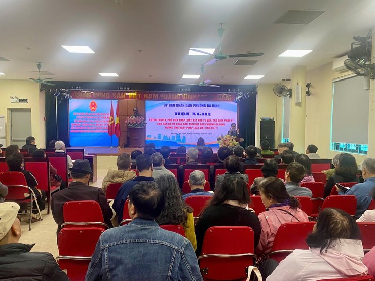 Phường Ba Đình: Tổ chức Hội nghị Tuyên truyền, phổ biến giáo dục pháp luật- Ảnh 1.