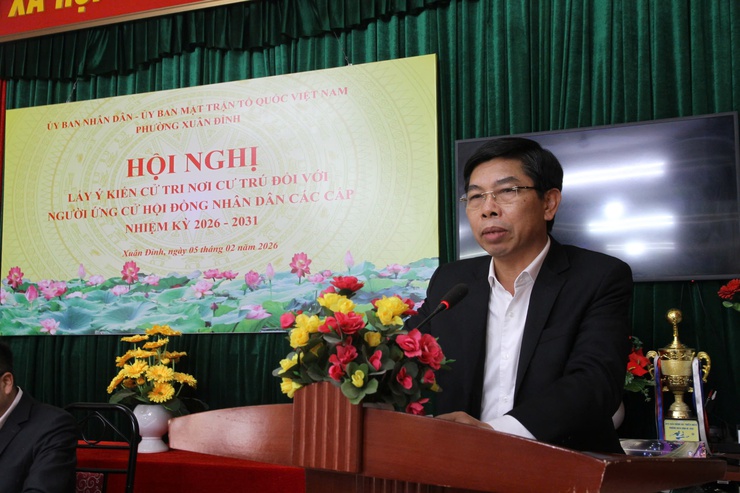 100% cử tri nơi cư trú tín nhiệm các đồng chí ứng cử đại biểu HĐND phường Xuân Phương nhiệm kỳ 2026 - 2031- Ảnh 7.