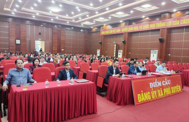 XÃ PHÚ XUYÊN THAM DỰ HỘI NGHỊ TOÀN QUỐC NGHIÊN CỨU, HỌC TẬP, QUÁN TRIỆT VÀ TRIỂN KHAI THỰC HIỆN NGHỊ QUYẾT ĐẠI HỘI XIV CỦA ĐẢNG- Ảnh 1.