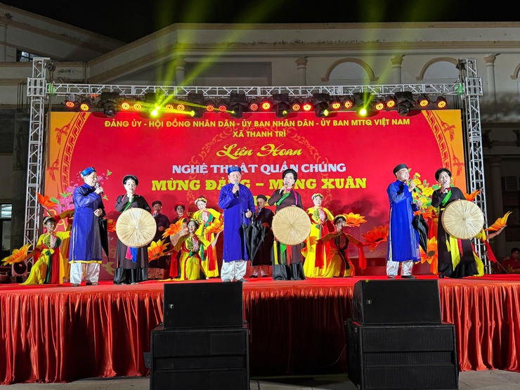 TƯNG BỪNG LIÊN HOAN NGHỆ THUẬT QUẦN CHÚNG “MỪNG ĐẢNG – MỪNG XUÂN” XÃ THANH TRÌ NĂM 2026- Ảnh 11.