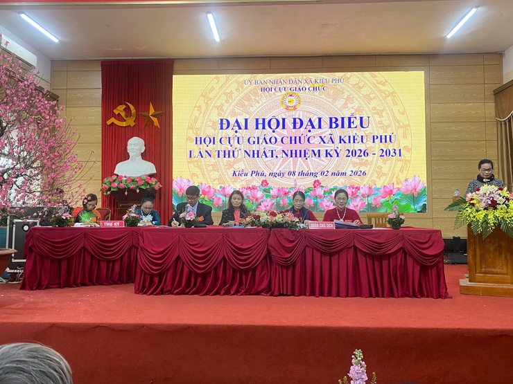 Hội Cựu giáo chức xã Kiều Phú tổ chức Đại hội đại biểu lần thứ nhất, nhiệm kỳ 2026–2031- Ảnh 7.