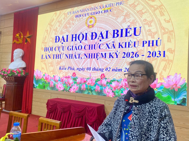 Hội Cựu giáo chức xã Kiều Phú tổ chức Đại hội đại biểu lần thứ nhất, nhiệm kỳ 2026–2031- Ảnh 6.