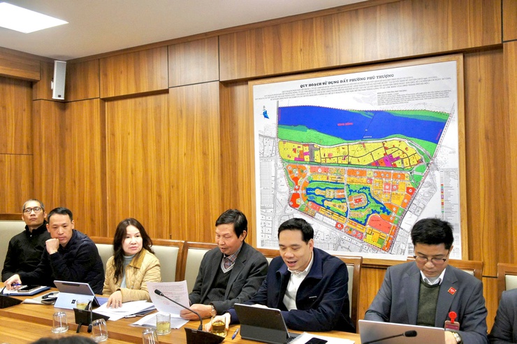 Phường Phú Thượng đã tổ chức buổi làm việc với Sở Y tế thành phố Hà Nội và Bệnh viện Đa khoa Xanh Pôn về việc triển khai thí điểm xây dựng mô hình phòng khám đa khoa Xanh Pôn – Phú Thượng- Ảnh 2.