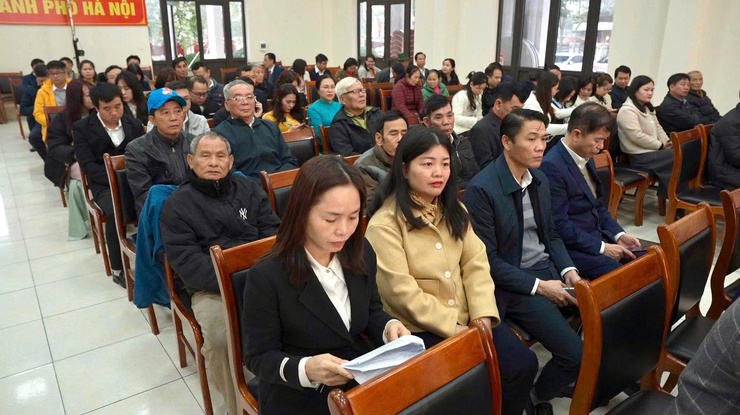 Xã Thiên Lộc tổ chức Hội nghị khen thưởng đối với các tập thể, cá nhân, hộ gia đình có thành tích xuất sắc trong công tác giải phóng mặt bằng dự án Cầu Thượng Cát và dự án Khu đô thị mới G19- Ảnh 5.