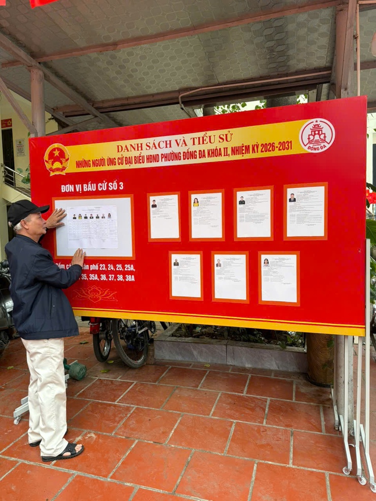 Phường Đống Đa hoàn thành niêm yết danh sách và tiểu sử những người ứng cử đại biểu Quốc hội và HĐND các cấp, nhiệm kỳ 2026 – 2031- Ảnh 15.