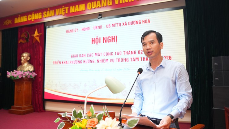 Hội nghị giao ban công tác tháng 02, triển khai phương hướng, nhiệm vụ trọng tâm tháng 3/2026 - Ảnh 2.