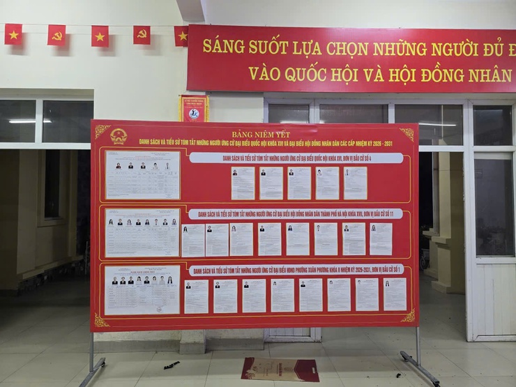 Phường Xuân Phương hoàn thành 100% việc niêm yết danh sách và tiểu sử người ứng cử đại biểu Quốc hội khóa XVI và đại biểu HĐND các cấp nhiệm kỳ 2026–2031- Ảnh 3.