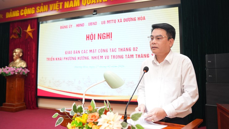 Hội nghị giao ban công tác tháng 02, triển khai phương hướng, nhiệm vụ trọng tâm tháng 3/2026 - Ảnh 4.