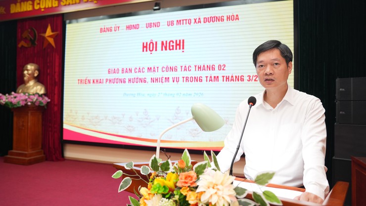 Hội nghị giao ban công tác tháng 02, triển khai phương hướng, nhiệm vụ trọng tâm tháng 3/2026 - Ảnh 6.