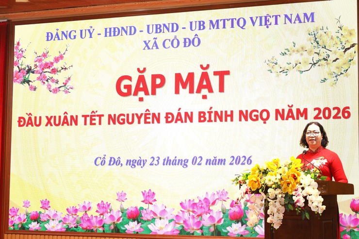 XÃ CỔ ĐÔ TỔ CHỨC HỘI NGHỊ GẶP MẶT ĐẦU XUÂN BÍNH NGỌ 2026- Ảnh 3.